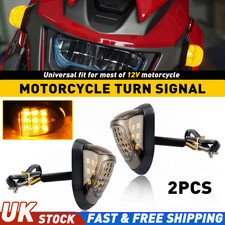 Universal Motorcycle LED Turn Signal Indicators Amber Blinker Flasher Lamp 12V