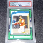 2024 Panini Donruss Rated Rookie Press Proof Green Bo Nix #369 PSA 9 Broncos NFL
