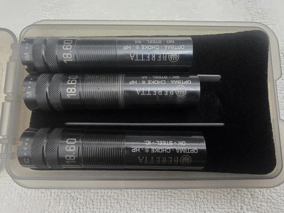 BERETTA Optima-Choke HP Black Extended 12 Ga, SET OF 3, MTM HARD CASE & TOOL - Image 4 of 4