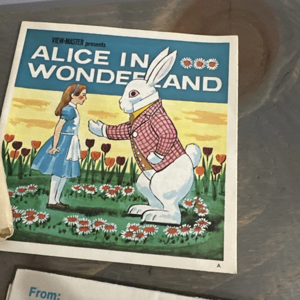 gaf B360 Alice in Wonderland Classic Tales Stories view-master Reels Packet - Image 4 of 4