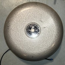 Ademco Model U 10 Approx.10" Silver Bell Alarm 6VDC .8 Amp U10