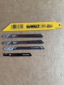 Reciprocating Saw Blades DeWalt, HCS, Lot of 5