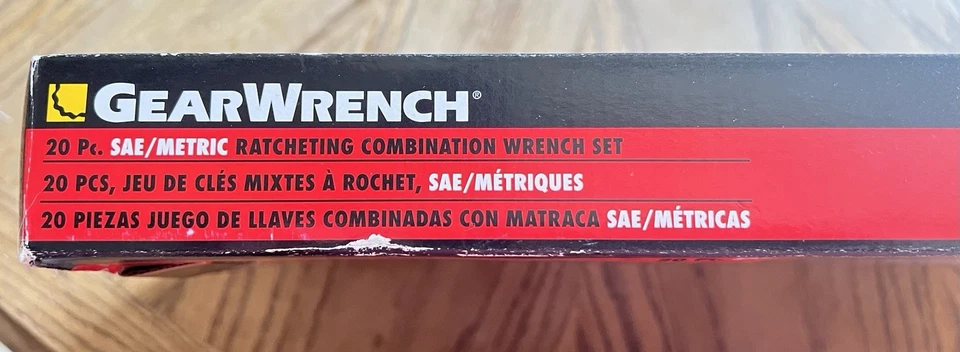 Llave de engranajes 20 piezas. Juego de llaves combinadas de trinquete 8920A Foto 3 de 4