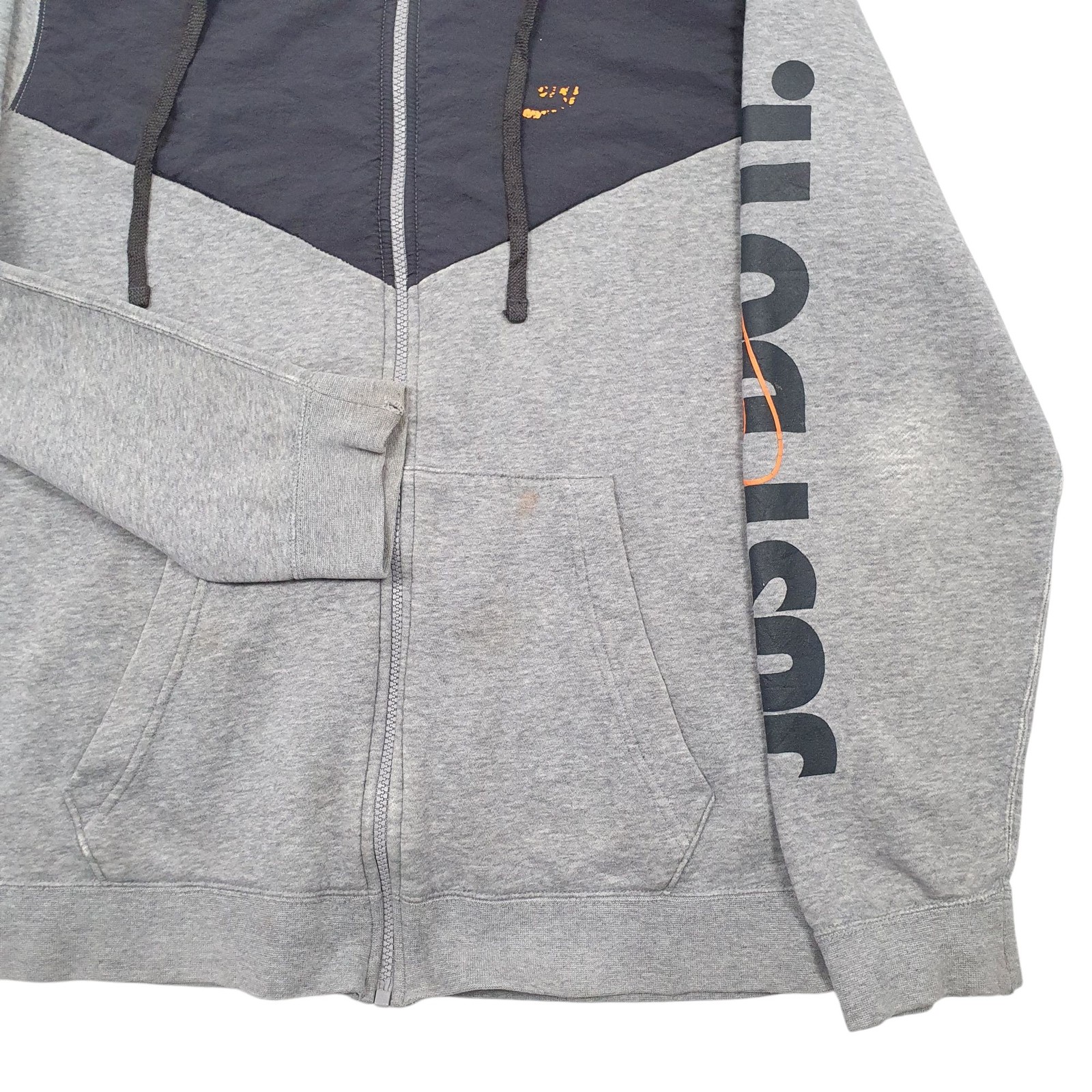 NIKE Full Zip Cotton Blend Jumper Sweatshirt Mens L image 4