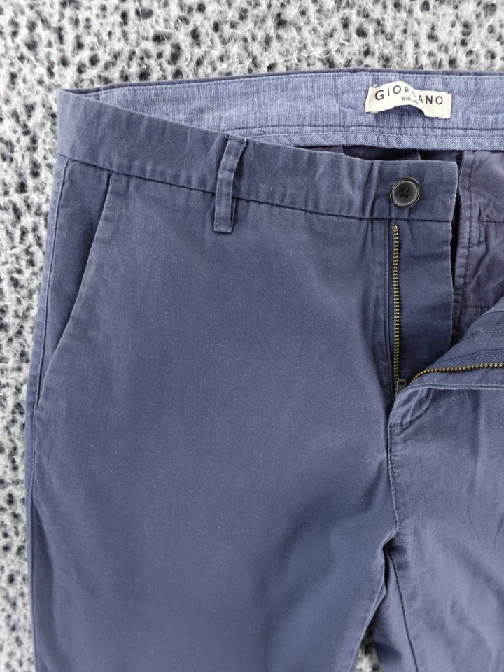 Giordano - Chino de perna reta - Azul marinho - 30x30 - Imagem 2 de 4