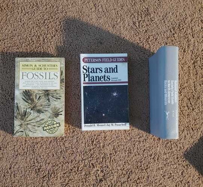 Audubon Peterson Field Guide Lot Rocks Minerals Fossils Stars Planets Science