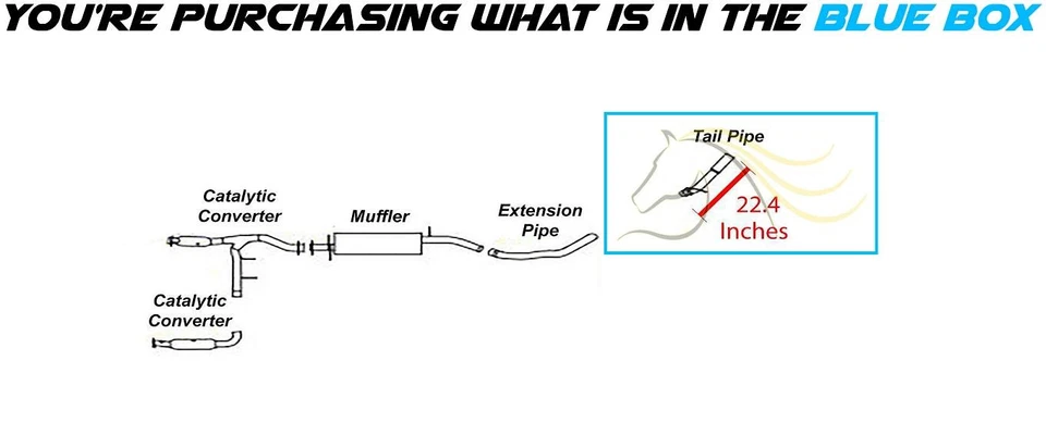 Tubo de escape de acero inoxidable compatible con: Ford Expedition 2007-2014 5,4 L Foto 3 de 4