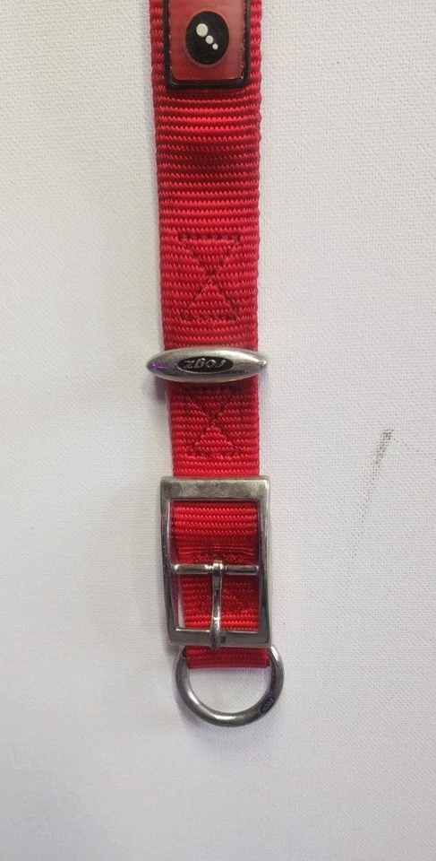 Collar de perro Rogz para Dogz 58 - 70 cm X X grande rojo con pergamino/perros resistente Foto 4 de 4