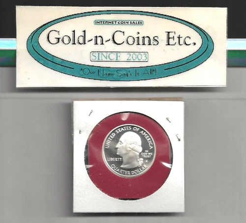 2007-S SILVER PROOF WASHINGTON QUARTER! UNCIRCULATED GEM VERY NICE! FREE SHIP!!