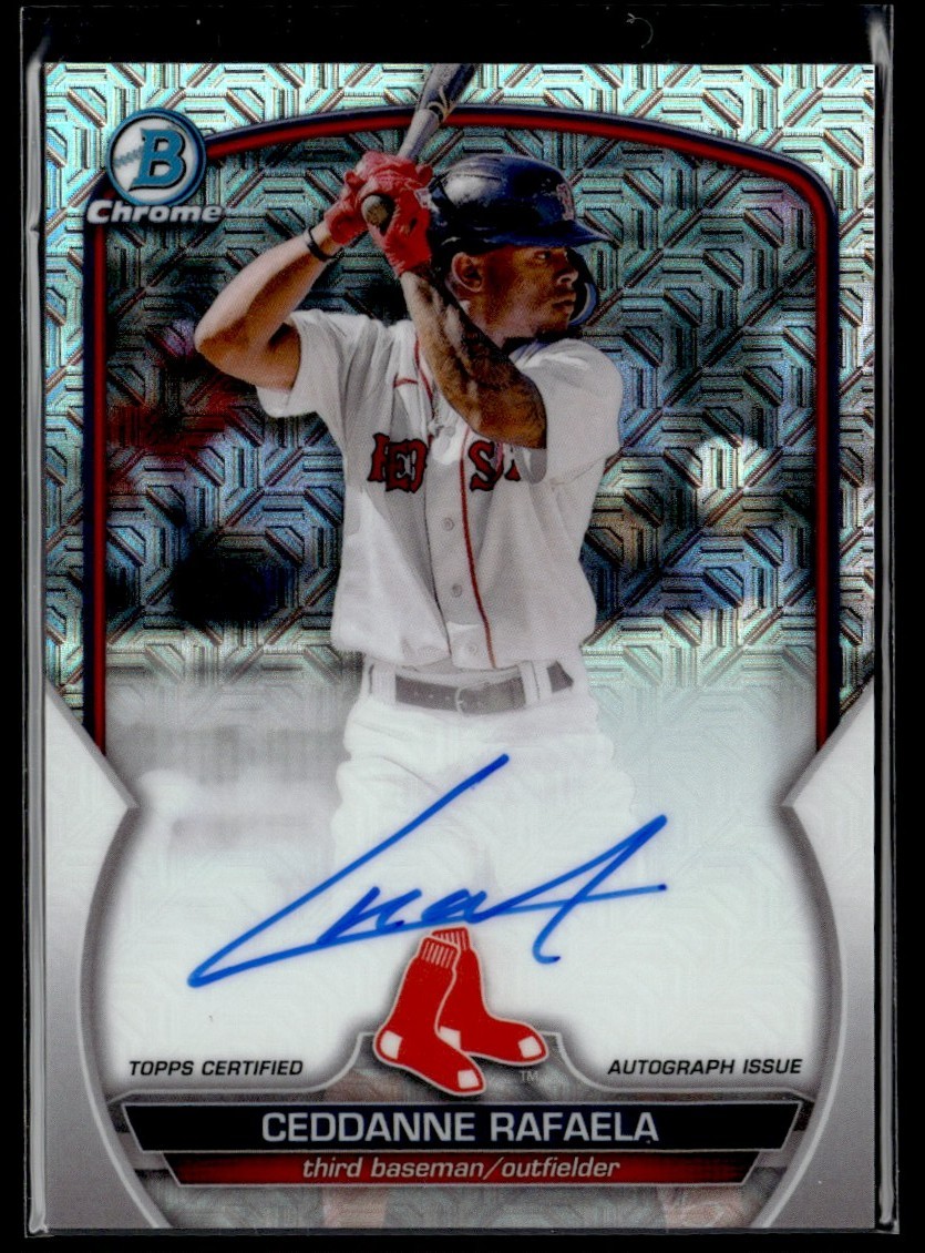 2023 Bowman Chrome Mojo Ceddanne Rafaela Auto Boston Red Sox #BCMA-CR
