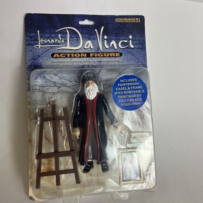 Leonardo Da Vinci Action Figure Sealed 2005 Accoutrements NEW Read