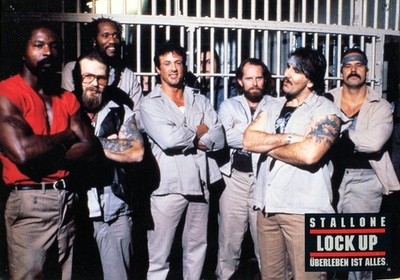 STALLONE LOCK UP: 1 AUSHANGFOTO (21x30cm) SYLVESTER STALLONE; DONALD SUTHERLAND