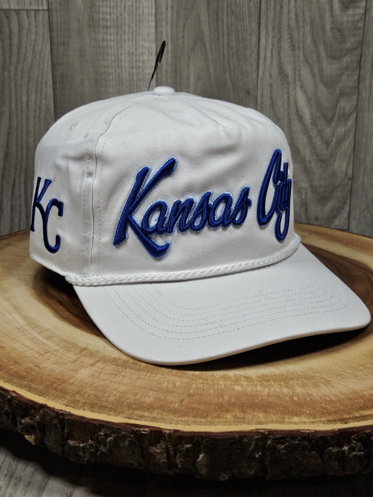 Kansas City Royals Script 47 Brand Hitch Golfer Rope SnapBack Adjustable Hat Cap