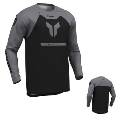 THOR MX Thor Ridemode Menace Schwarz Cross Jersey Trikot Motocross Enduro MX DH MTB