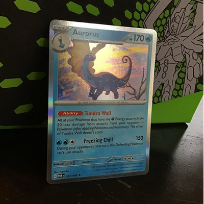 Aurorus 024/088 POR: Holo Rare Stage 2 170 HP Tundra Wall 150 Attack