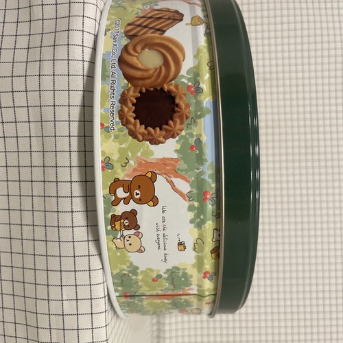 Rilakkuma Cookie Tin with Korilakkuma Design - Empty 7.5" x 3.5" - Picture 4 of 7