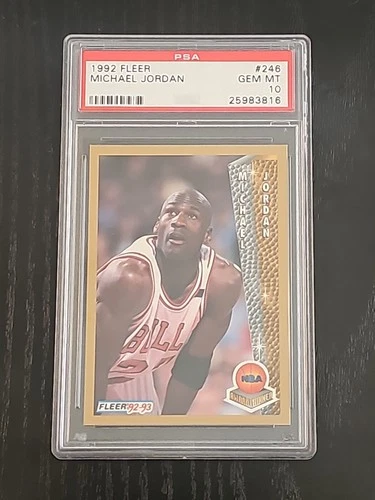 1992-93 Fleer Michael Jordan #246 PSA 10 NBA Award Winner Finals MVP