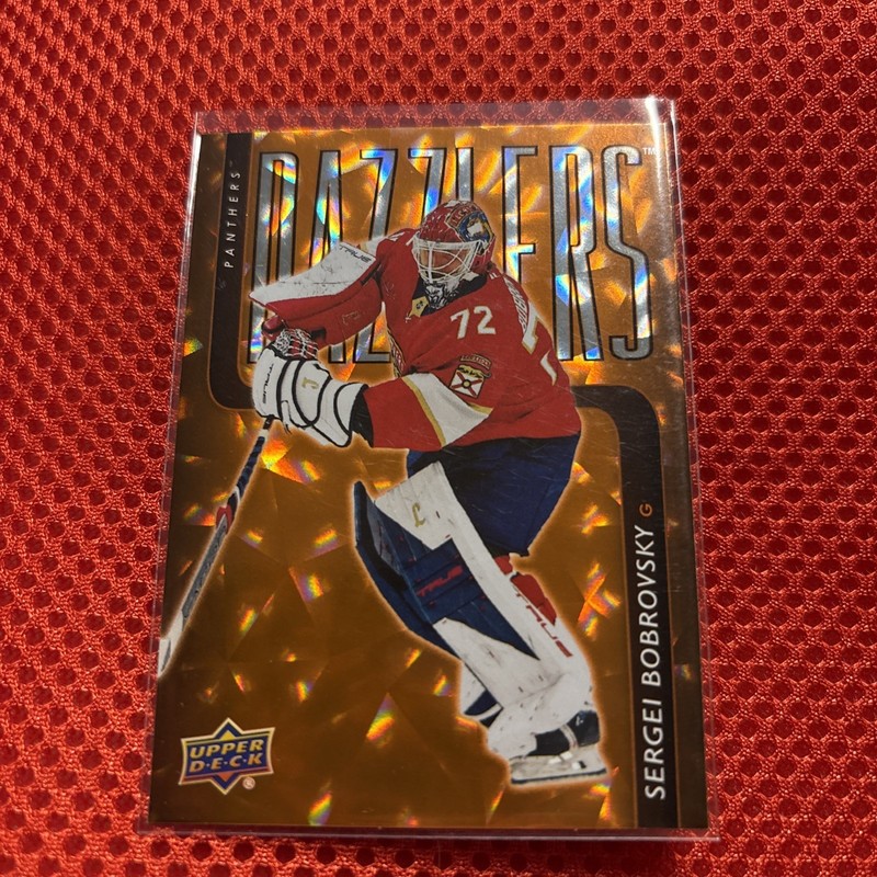 2025-26 Upper Deck Series 2 Sergei Bobrovsky #DZ-80 Orange Dazzlers Florida