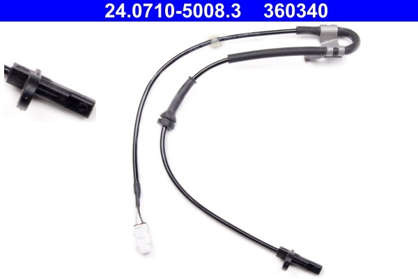 Fits ATE 24.0710-5008.3 ABS SENSOR OPEL AGILA 08- RIGHT FRONT  ⭐UK Stock⭐