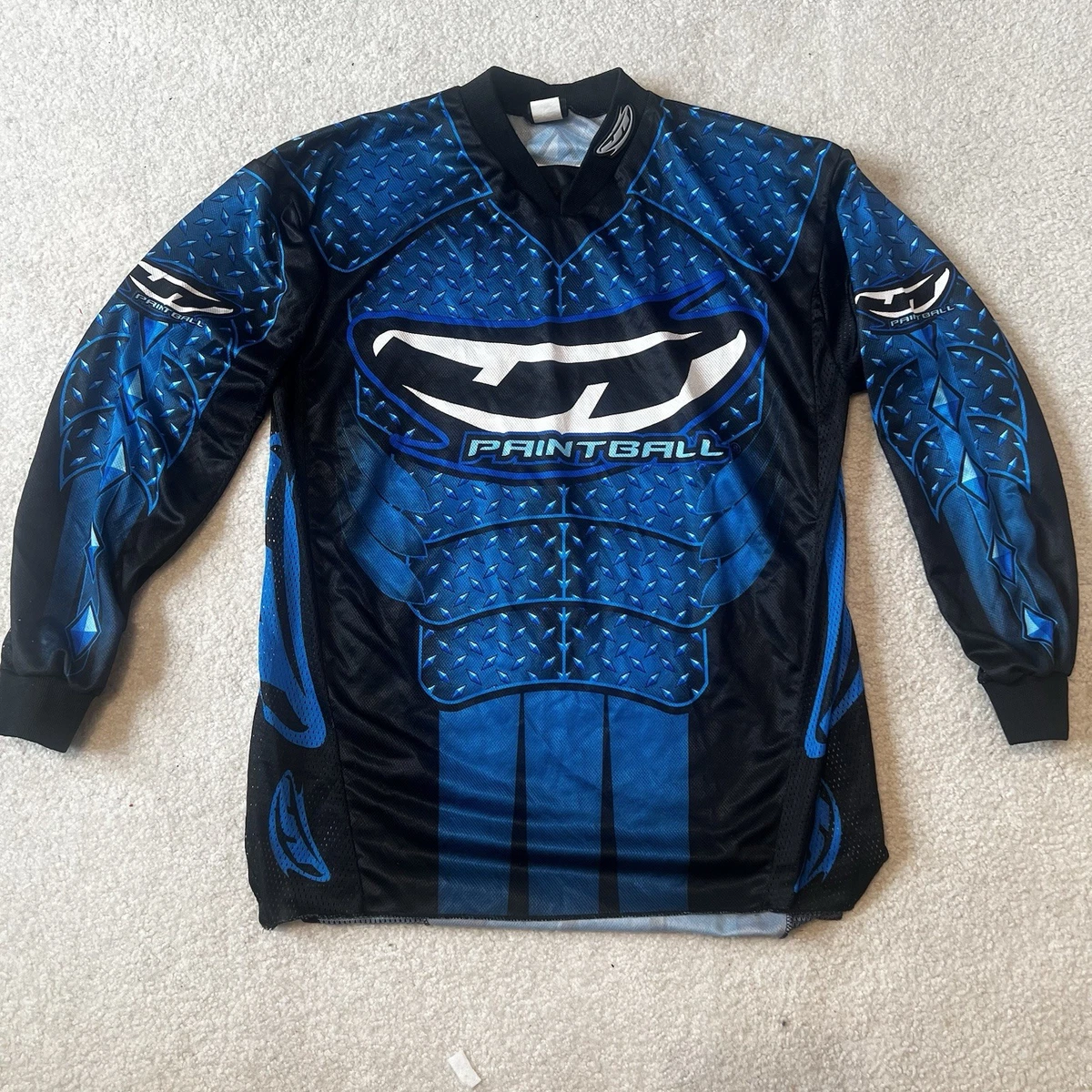 Vintage JT Racing Diamond Plate Paintball Jersey Men's Medium