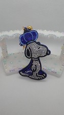Snoopy Bling Bag Charm Keychain, Regal King Snoopy