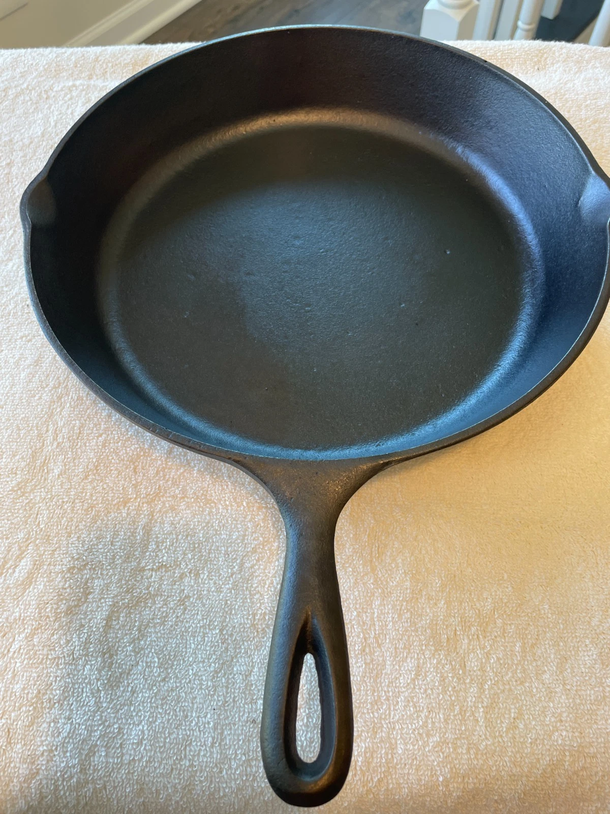 Lodge # 10 SK 3 Notch 12” Cast Iron Deep Skillet & Basting Lid Restored BIG BOY