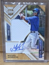 2018 Panini Elite Extra Future Threads Miguel Aparicio #FTSA-MA Patch AU (10/99)