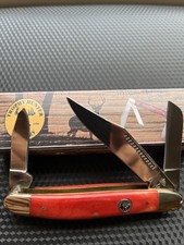 BONE HANDLE TROPHY HUNTER CUTLERY  STOCKMAN  POCKET KNIFE