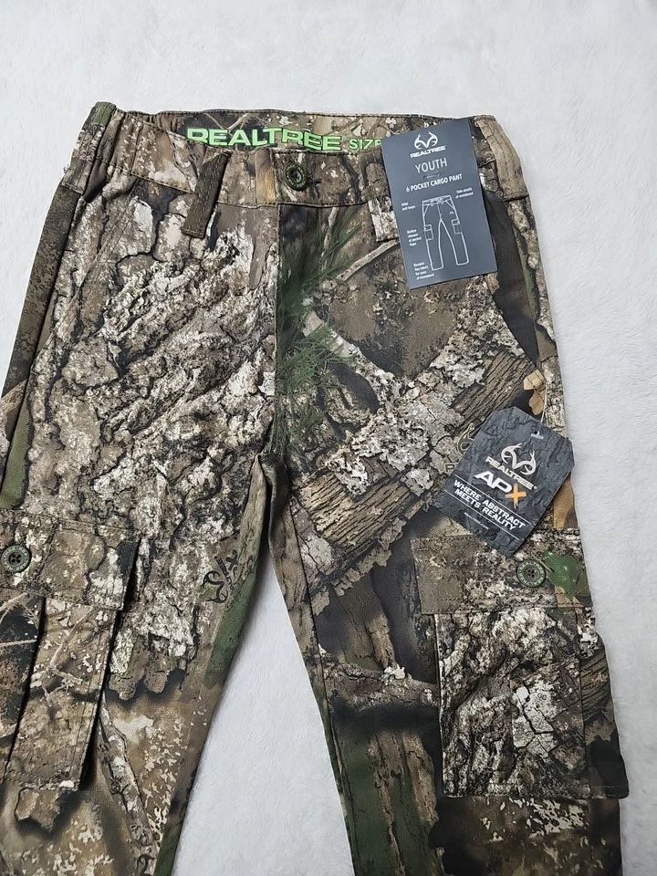 Realtree APX Youth 6 Pocket Cargo Hunting Pants Size Medium (8) NWT - Image 4 of 4