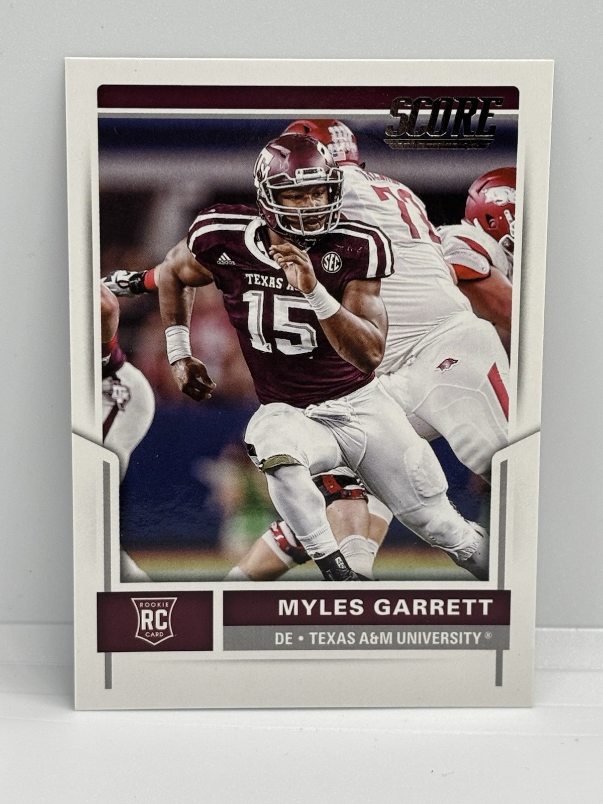 2017 Score #337 Myles Garrett RC Rookie Texas A&M Browns