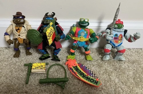 Vintage 1990 TMNT Action Figures Playmates Disguised Turtles Series Lot #11