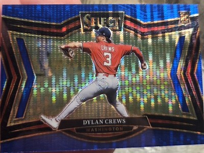 2025 Panini Select Dylan Crews RC /99 Blue Pulsar Prizm Diamond Level