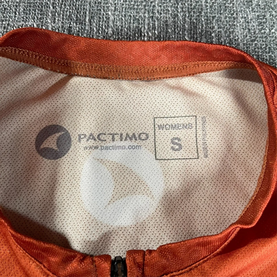 Camiseta deportiva Pactimo para mujer talla S Summit naranja quemada ligera de ciclismo Foto 3 de 4
