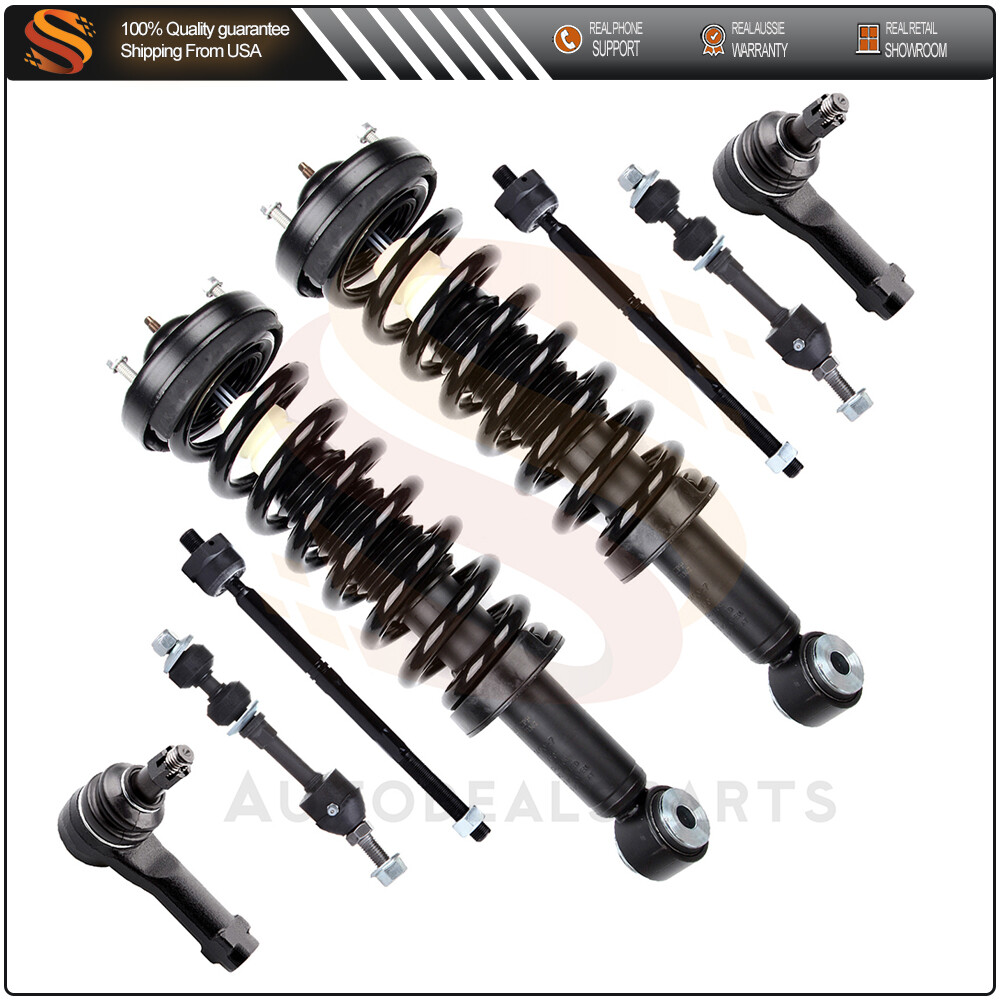 05-08 Ford F-150 06-08 Lincoln Mark LT Front Suspension Kit with Struts Springs Sway Bar Tie Rods  