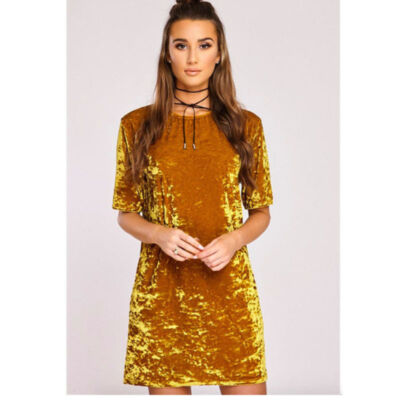 bodycon t shirt midi dress Women's Soft Midi T-Shirt Dress Solid Bodycon Short Sleeve Crew Neck Basic  M L