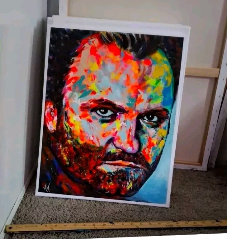 GIANNI VERSACE , POP ART , Acrylic on canvas ,Collectible , 16x20
