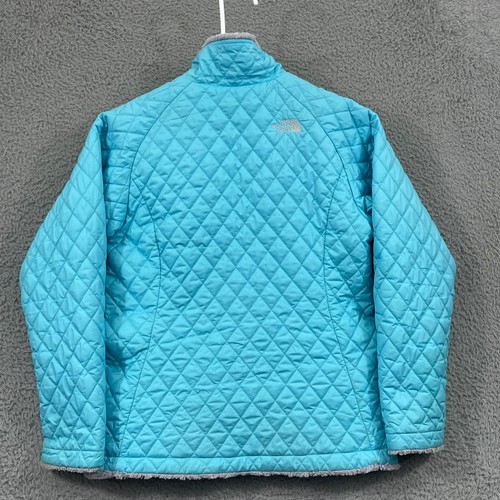 The North Face Jacket Girls XL Reversible Fleece Fuzzy Outdoors Hiking Youth - Picture 10 of 12