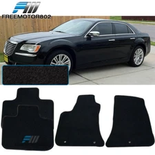 Fit 11-23 AWD Chrysler 300 Nylon Floor Mats Nonskid Black Carpets 4PC
