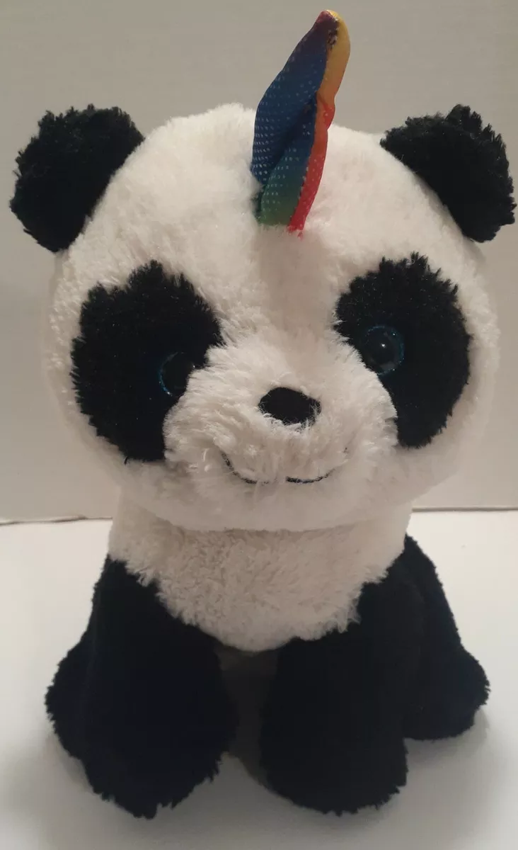 Kellytoy Unicornimals Panda Bear Plush Unicorn Toy Stuffed Animal Toy Teddy Bear