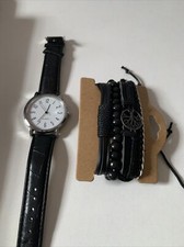 Men s Fashion Watch And Bracelet Set