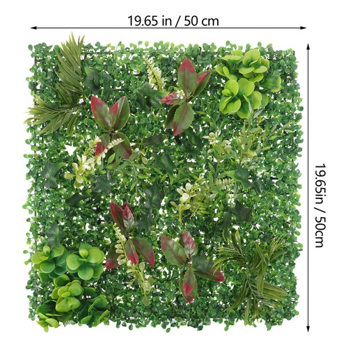 Artificial Wall Hedge Decoration Interlocking Plant Mat Fake Plant Background - Bild 3 von 12