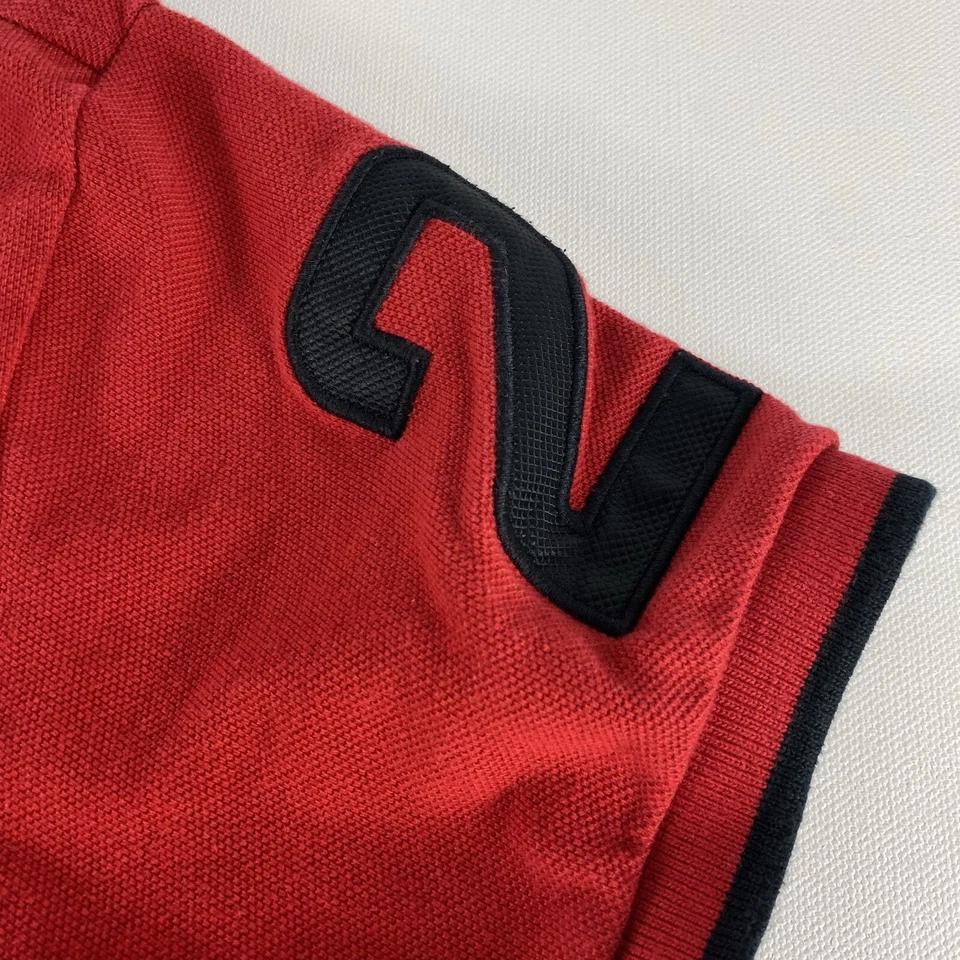 Ralph Lauren Blackwatch Polo Team Hombre Mediano Rojo Big Pony Rugby #2 Ajuste Personalizado Foto 3 de 4