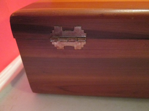 Vintage LANE Cedar Wood Box storage jewelry CHATHAM FURNITURE CHATHAM NEW YORK - Picture 4 of 10