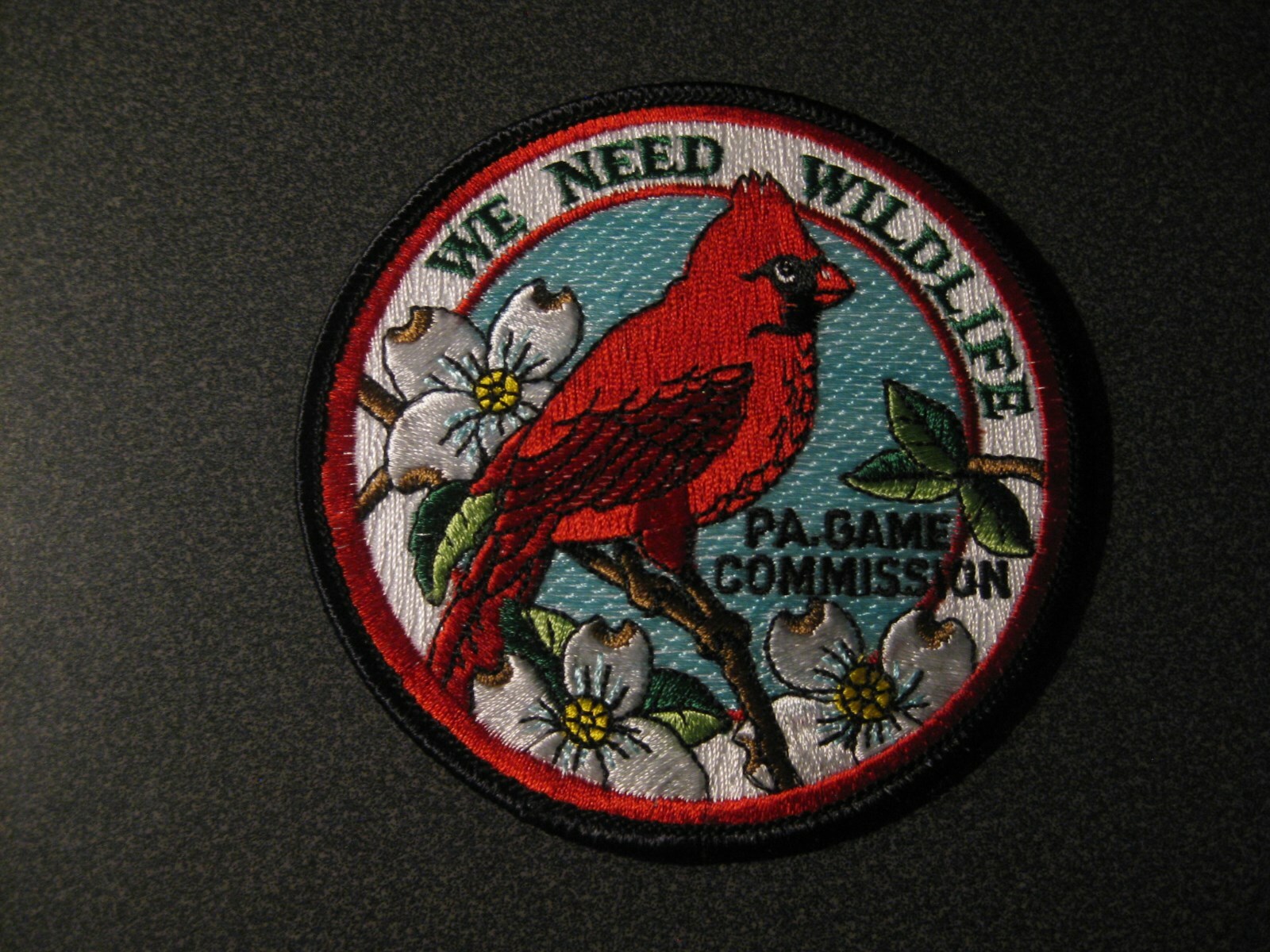 PA Game Commission Collectible Patch-We Need Wildlife, Cardinal in Dogwood  Tree | eBay