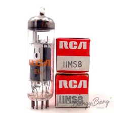 2 Vintage RCA 11MS8 Triode Beam Power  TV Audio Vacuum Tube Valve - Bangybang.tu