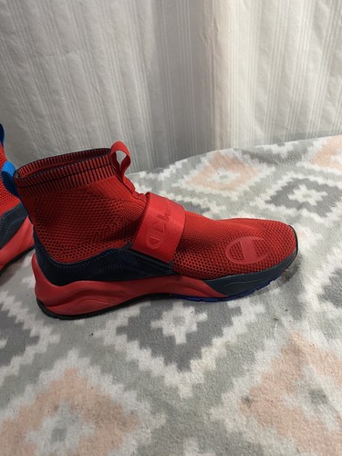 Champion Rally Lockdown Youth Hi Top Athletic Sneakers Shoes Red 7 - Picture 9 of 12