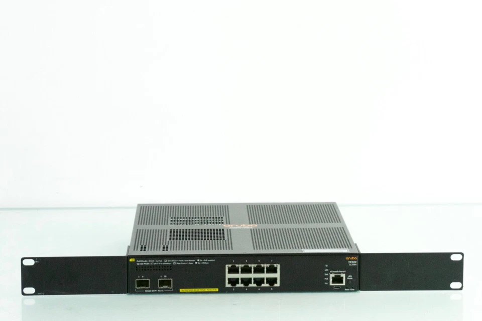 Aruba 2930F JL258A 8G PoE+ 2SFP+ Switch With Rack Mount n908 - Image 4 of 4