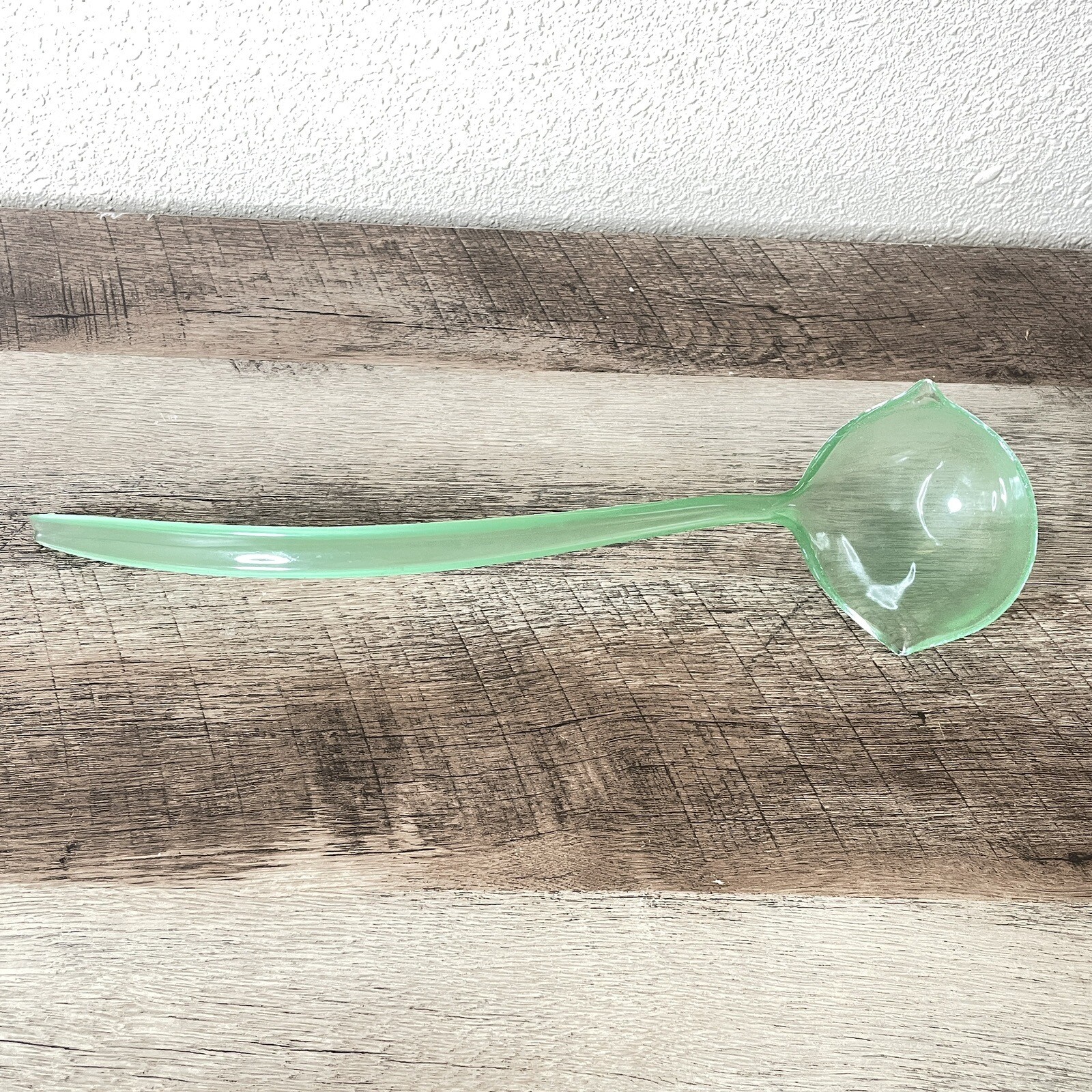 Vintage INDIANA TIARA GLASS Chantilly Green Sandwich Punch Bowl +12