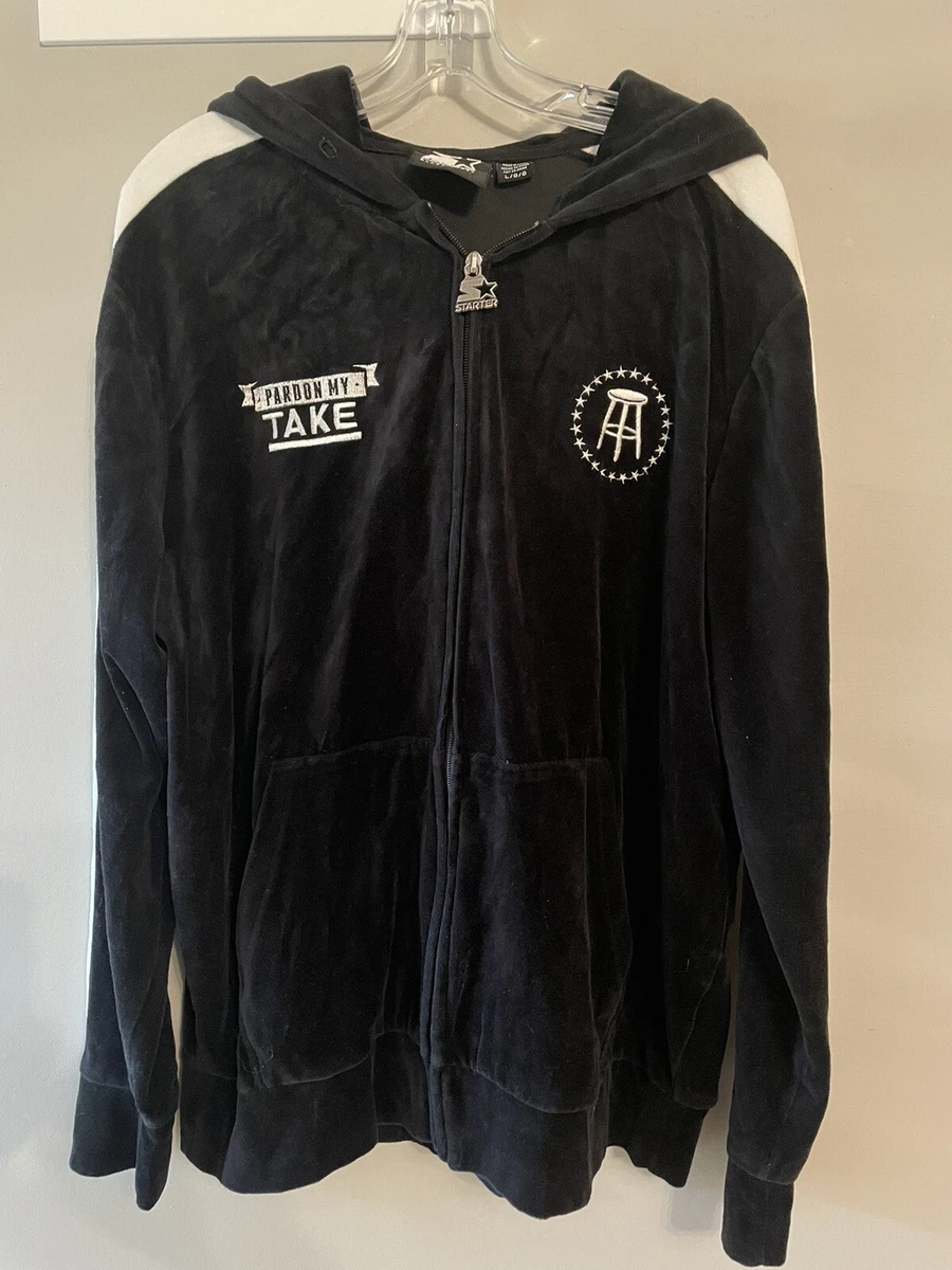 Starter Velour Jacket Barstool Sports Pardon My Take - Men's Size Large |  eBay