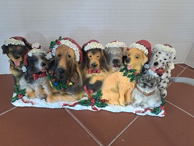 Christmas Puppy Power Strip Conceals 6 Outlets For Holiday Displays Alabaster? 